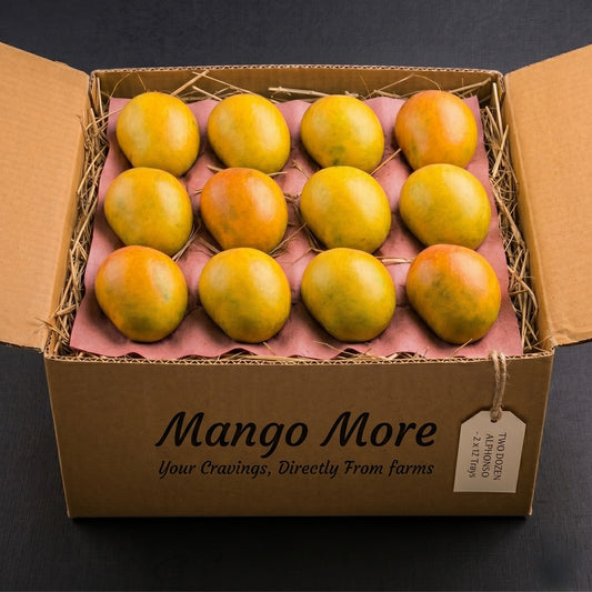 Ratnagiri Alphonso Mango A Grade- 2 Dozen Box